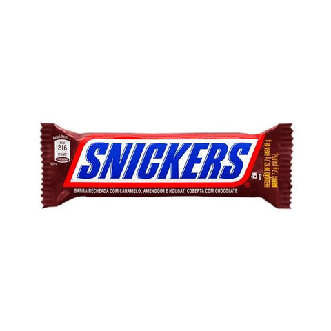 CHOCOLATE SNICKERS CARAMELO AMENDOIM 45g