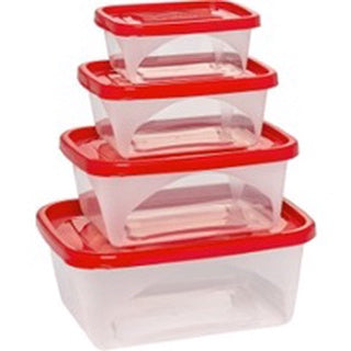 CONJUNTO POTE PLAST JAGUAR ART DECOR RETANG C/4