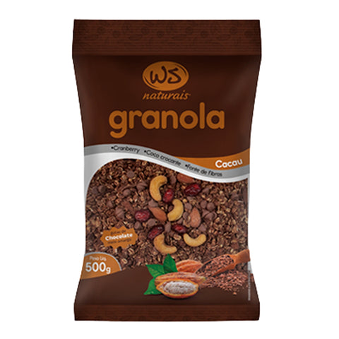 GRANOLA WS NATURAIS CACAU 500g