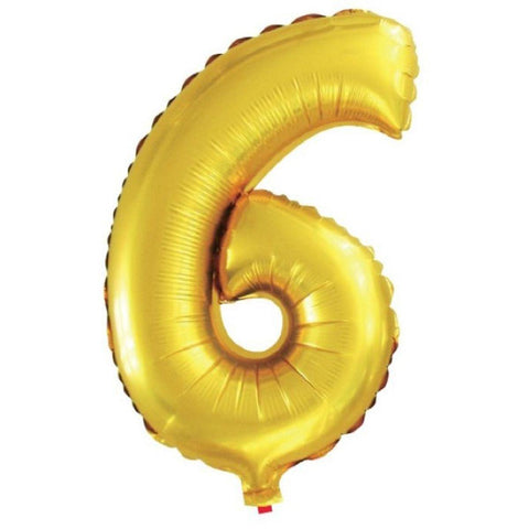 BALAO ALEGRIA FESTA MET TOPPER N6 DOURADO C/1