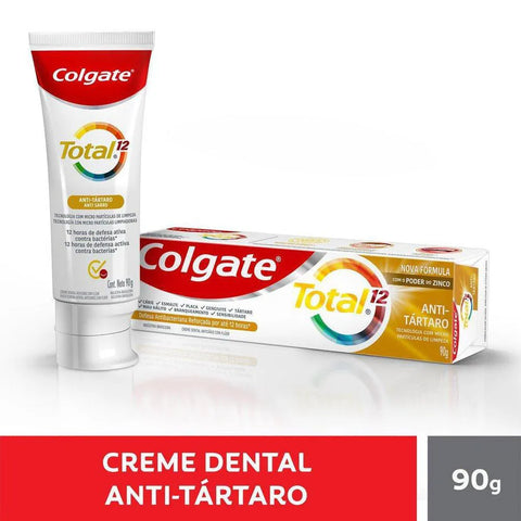 CREME DENTAL COLGATE TOTAL 12 ANTI TARTARO 90g