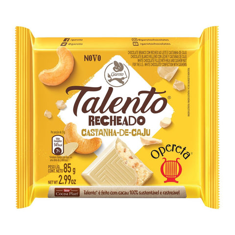 CHOCOLATE GAROTO TALENTO OPERETA 85g