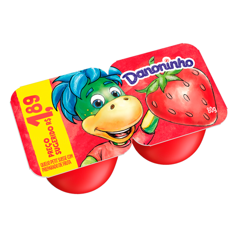IOGURTE DANONINHO MORANGO 80g