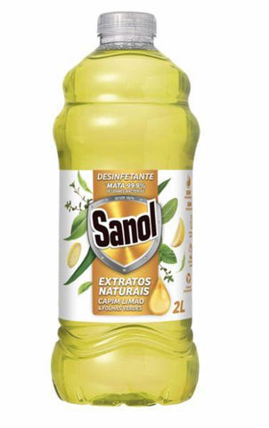 DESINFETANTE SANOL EXTRATOS NATURAIS CAPIM LIMAO FOLH 2l