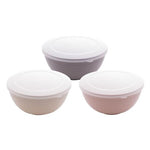 CONJUNTO TIGELA BOWL LYOR BAMBU C/TAMPA 3PC