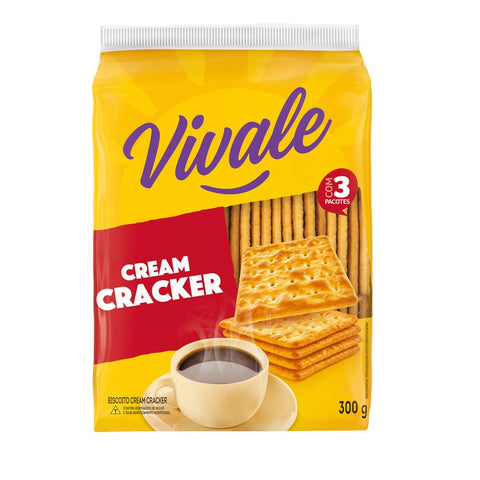 BISCOITO VIVALE CREAM CRACKER 300g