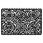 LUGAR AMERICANO MIMO CROCHE PRETO 28X43cm