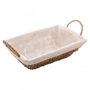 CESTA MUNDIART WILLOW E TECIDO QUAD C/ALCA 23X8cm