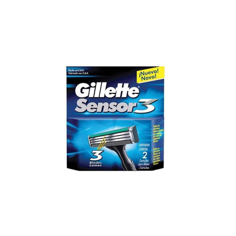 CARGA GILLETTE SENSOR 3 C/2
