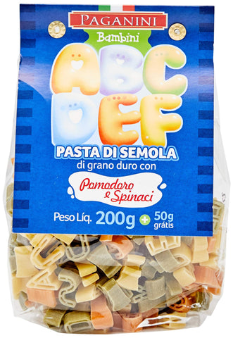 MACARRÃO PAGANINI BAMBINI SEMOLA LETRINHAS 250G