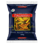 MACARRÃO PAGANINI SEMOLA PENNE RIGATE TRICOLORE 500g