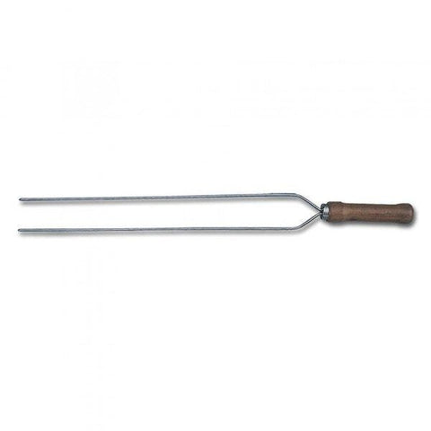 ESPETO MARTINAZZO DUPLO CAMPING CROMADO 65cm
