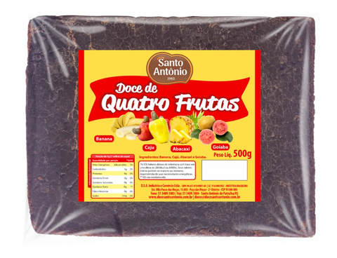 DOCE STO ANTONIO QUATRO FRUTAS 500g