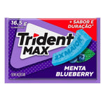 CHICLETE TRIDENT MAX MENTA BLUEBERRY 16,5G