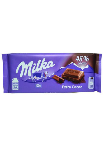 CHOCOLATE MILKA MEIO AMARGO 45% 100g