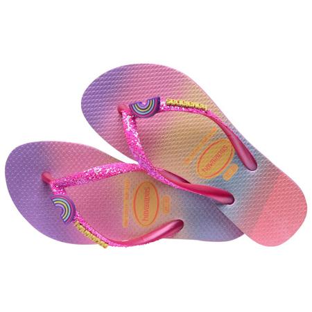 HAVAIANAS KIDS SLIM GLITTER II PINK LEMONADE/ROSA 25/26