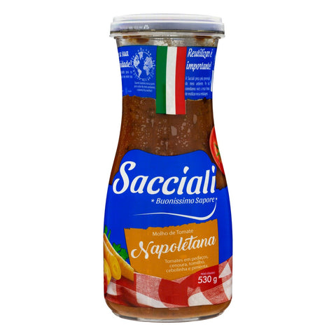MOLHO TOMATE SACCIALI NAPOLETANA VD 530g