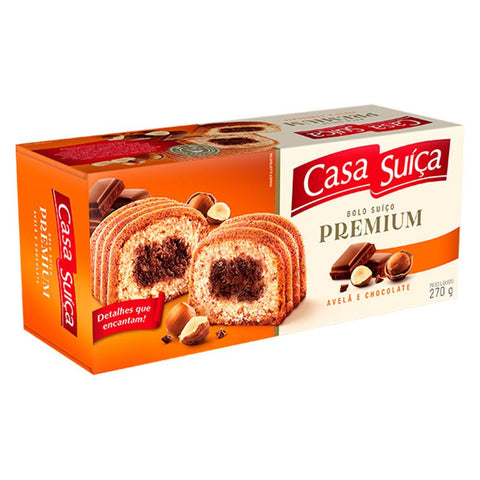 BOLO CASA SUICA PREMIUM 270G AVELA CHOCOLATE