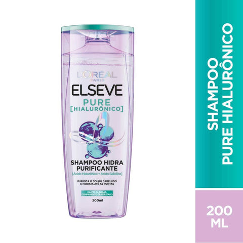 SHAMPOO ELSEVE PURE HIALURONICO 200ml