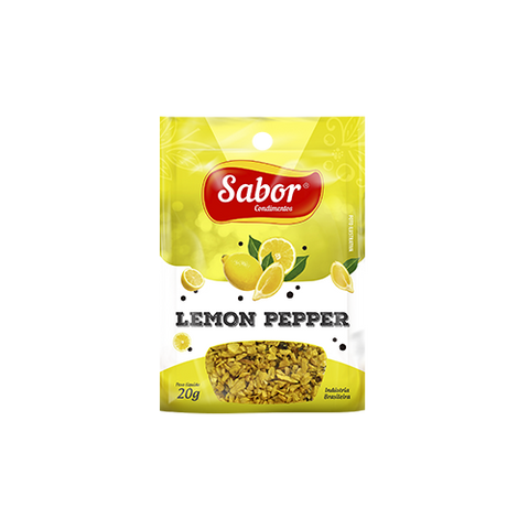 CONDIMENTO LEMON PEPPER SABOR SH 20g