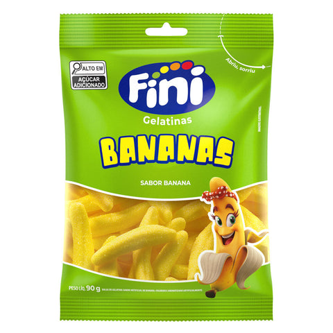 BALA FINI GELATINAS 90G BANANAS