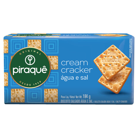 BISCOITO PIRAQUE AGUA SAL 184g