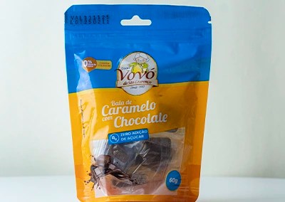 DOCES VOVO ZERO 100G CARAMELO CHOC