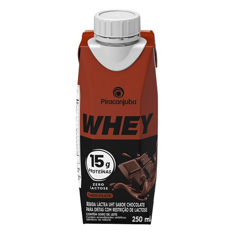 BEBIDA LACTEA PIRACANJUBA WHEY 15G 250 CHOCOLATE