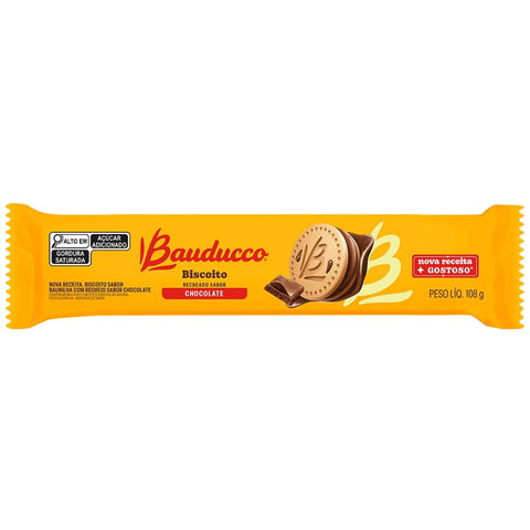 BISCOITO BAUDUCCO RECHEADO 108G CHOCOLATE