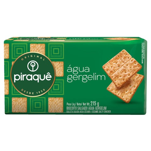 BISCOITO PIRAQUE AGUA GERGELIM 215g