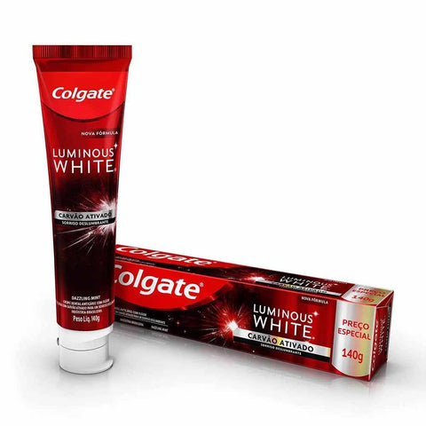 CREME DENTAL COLGATE LUMINOUS WHITE 140G CARVAO ATIVADO