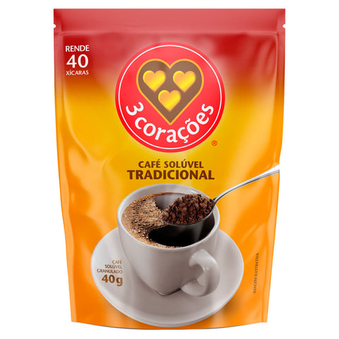 CAFE SOLUVEL 3 CORACOES RF 40G