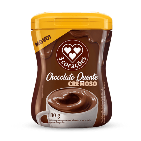 ACHOCOLATADO 3 CORACOES QUENTE POTE 180G