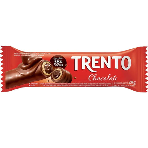 CHOCOLATE TRENTO WAFER 29G CHOCOLATE 38% CACAU