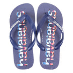 HAVAIANAS TOP LOGO MANIA PRINT MARINHO 37/38