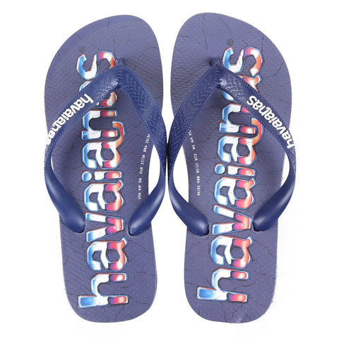 HAVAIANAS TOP LOGO MANIA PRINT MARINHO 39/40