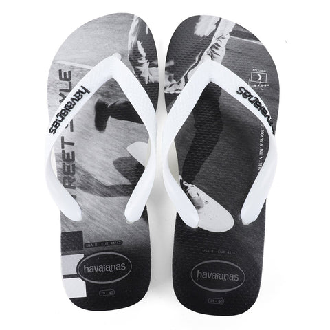 HAVAIANAS HYPE BRANCO/BRANCO/PRETO/CINZA 43/44