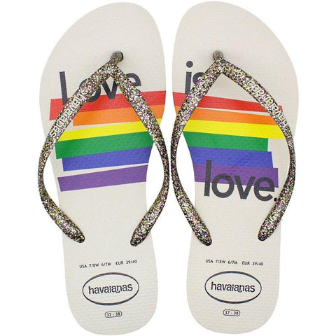 HAVAIANAS SLIM PRIDE II BEGE/PALHA 37/38