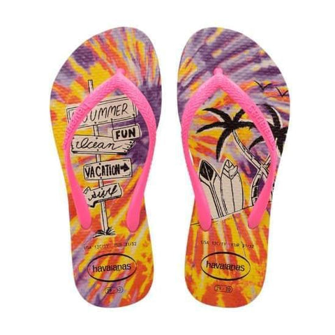HAVAIANAS KIDS SLIM FASHION AMARELO LIMAO 37/38
