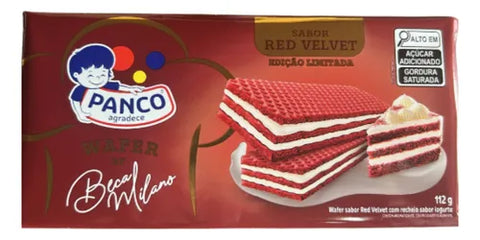 BISCOITO PANCO WAFER 112G RED VELVET