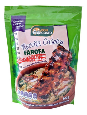 FAROFA BOM GOSTO CASEIRA COSTELINHA DEFUMADA 300g