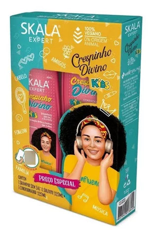 KIT SHAMPOO E CONDICIONADOR SKALA MAIS CRESPINHOS 650ml