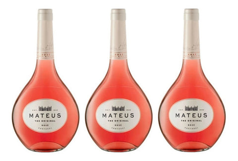 KIT VINHO PORTO MATEUS ROSE 748ml + CANUDO