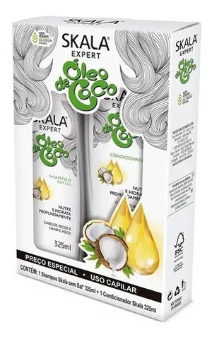 KIT SHAMPOO E CONDICIONADOR SKALA OLEO COCO 650ml