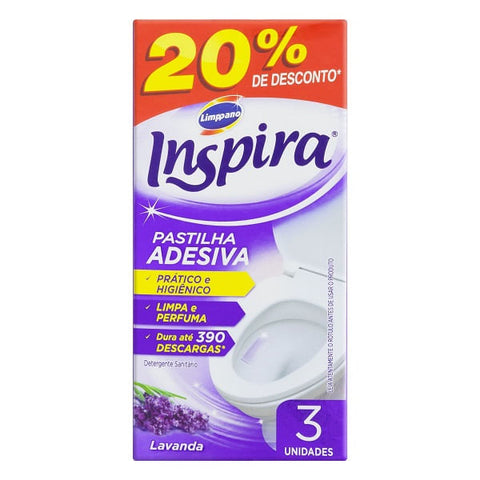 PASTILHA ADESIVA INSPIRA LAVANDA C/3 20% DESCONTO
