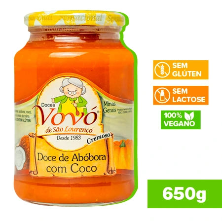 DOCE ABOBORA C/ COCO VOVO ANA 145g