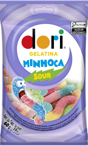 BALA DORI GELATINA MINHOCA ACIDA 60g