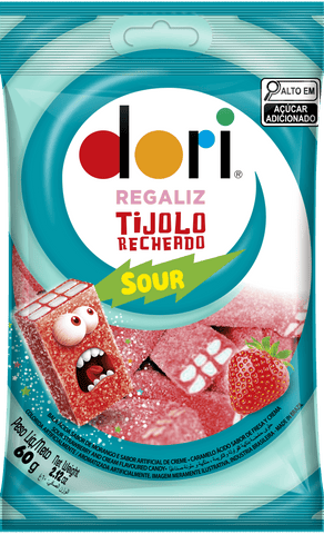 BALA DORI GELATINA TIJOLO ACIDA 60g