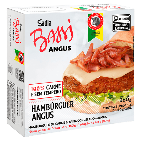 HAMBURGUER SADIA BASSI ANG C/2 360G