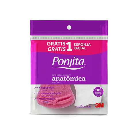 ESPONJA BANHO PONJITA ANATOMICA GRATIS 1 FACIAL